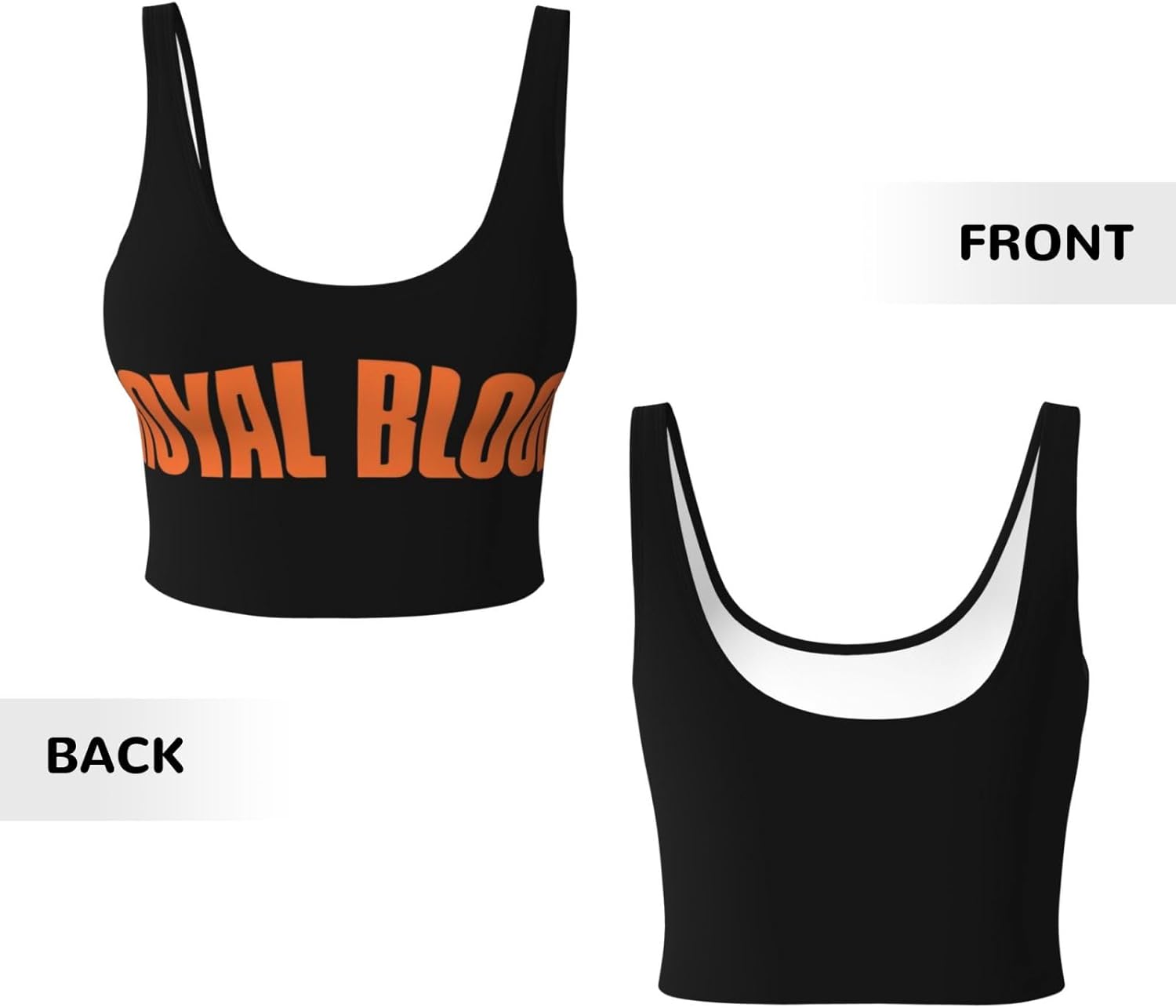 Band Women Tank Tops Fashion Outdoor Running Sleeveless T-Shirts Black
