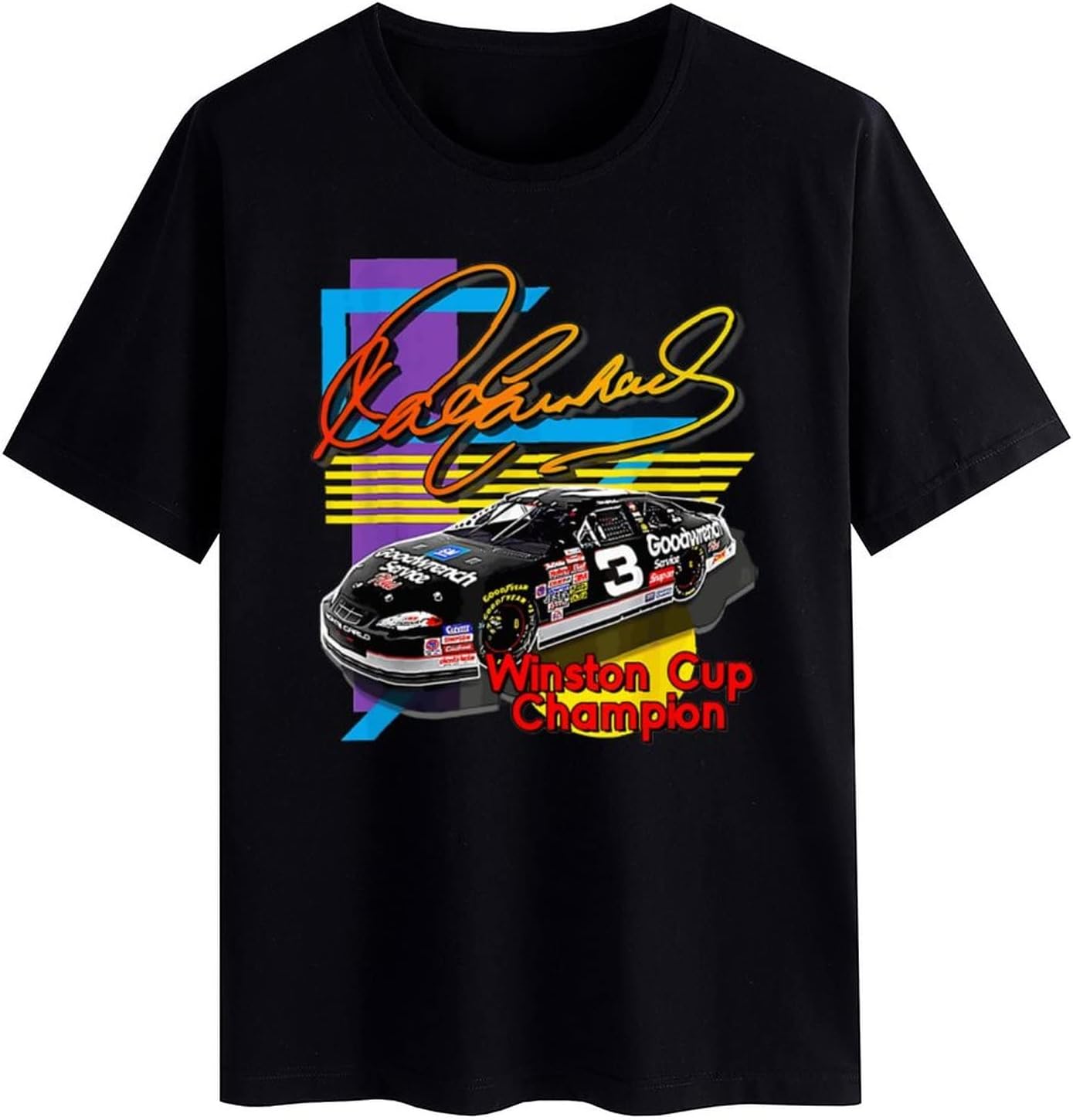 Man's Dales Number 3 Earnhardts T-Shirt Tees T Shirts, Cotton Tees Tops for Mans