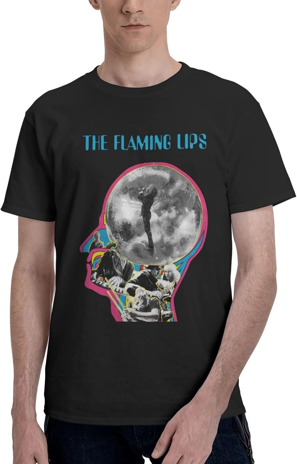 Men T Shirt Classic Short Sleeve Outdoor Fishing Crewneck Black T Shirts