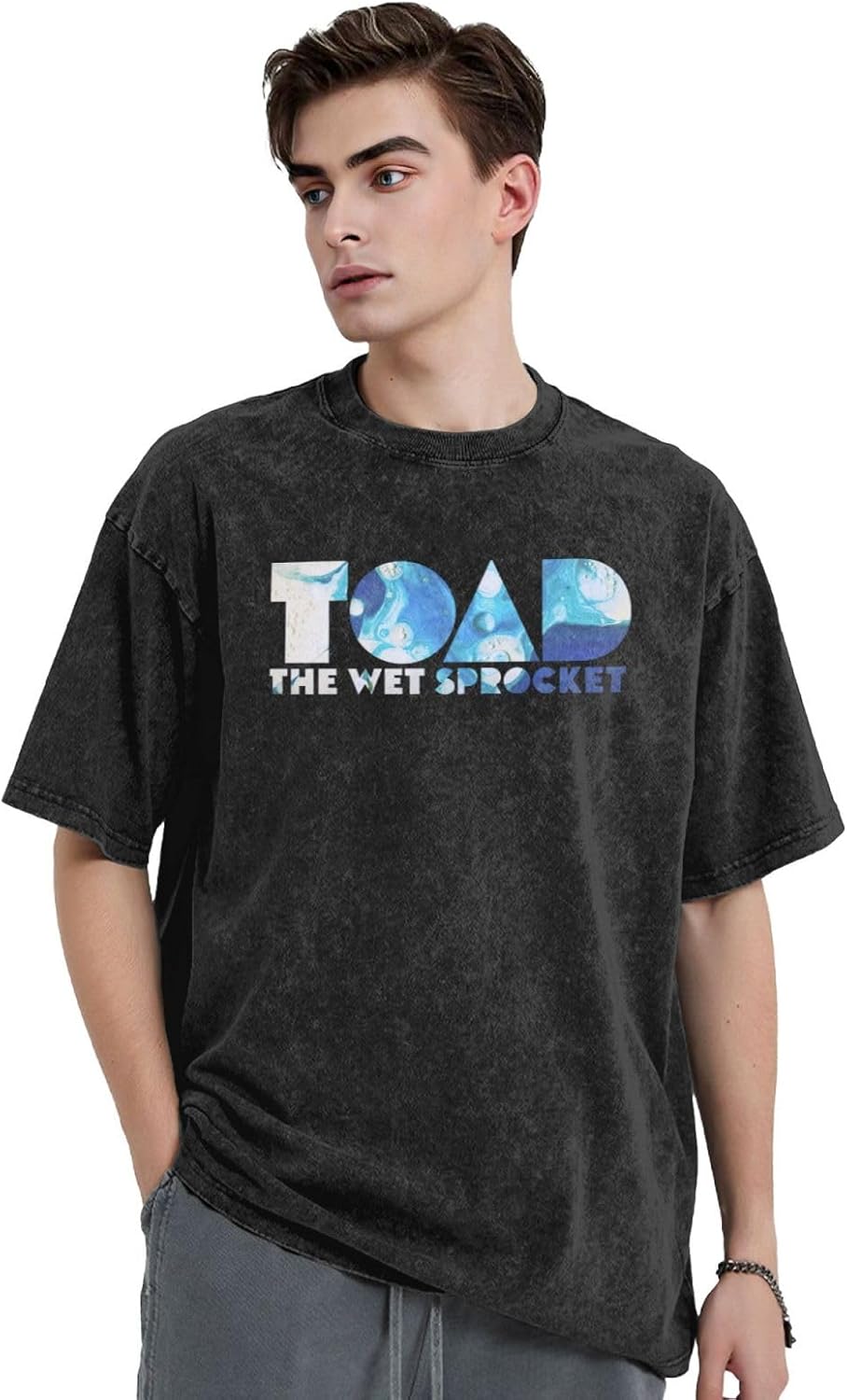 Band Man Womens Tee Funny Short Sleeve Sports Running Crewneck Black T Shirt