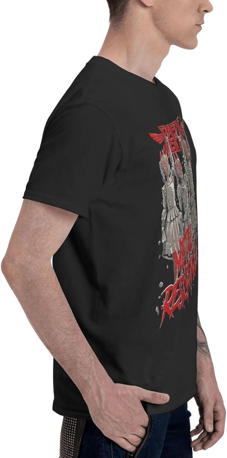 Man T Shirt Comfy Short Sleeve Outdoor Fishing Crewneck Black T Shirts