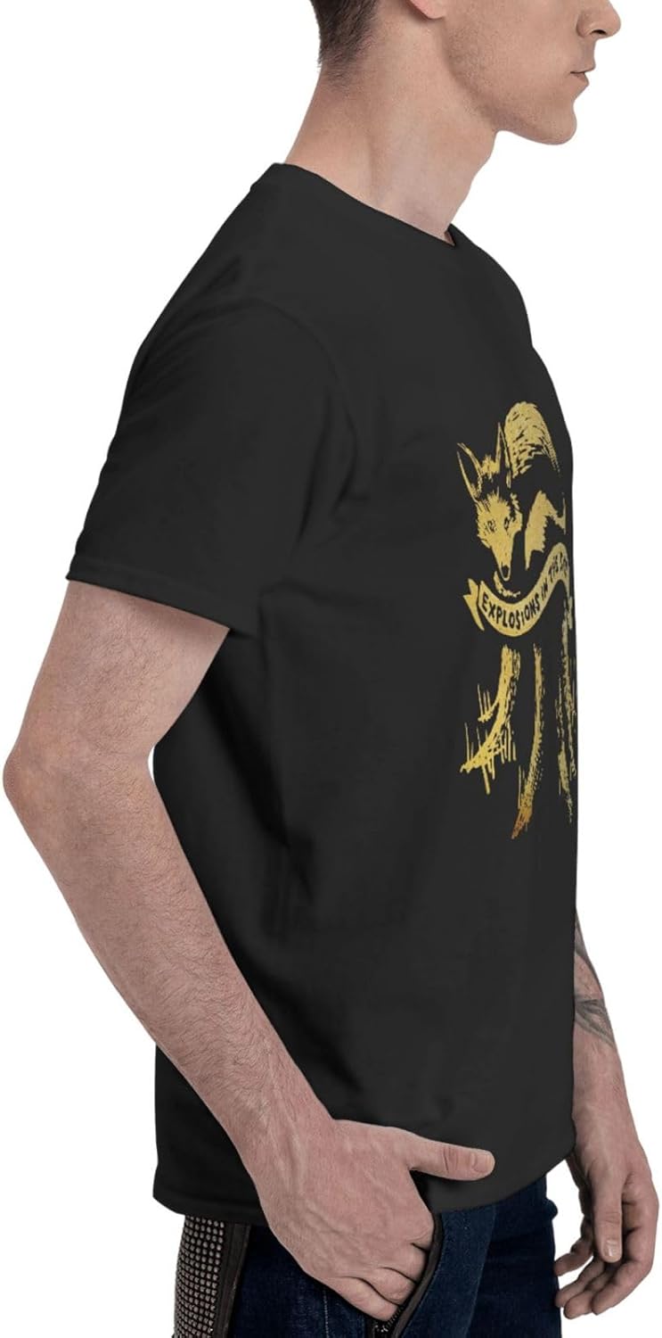 Band Man T Shirt Cool Short Sleeve Sports Cycling Crewneck Black T-Shirts