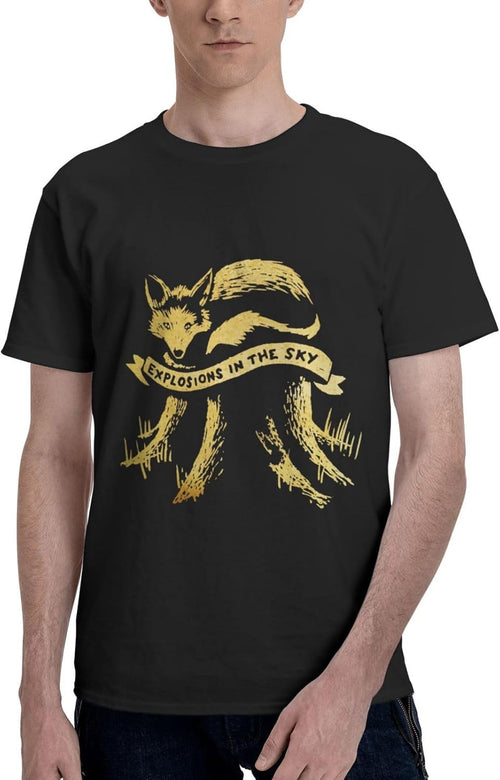 Band Man T Shirt Cool Short Sleeve Sports Cycling Crewneck Black T-Shirts