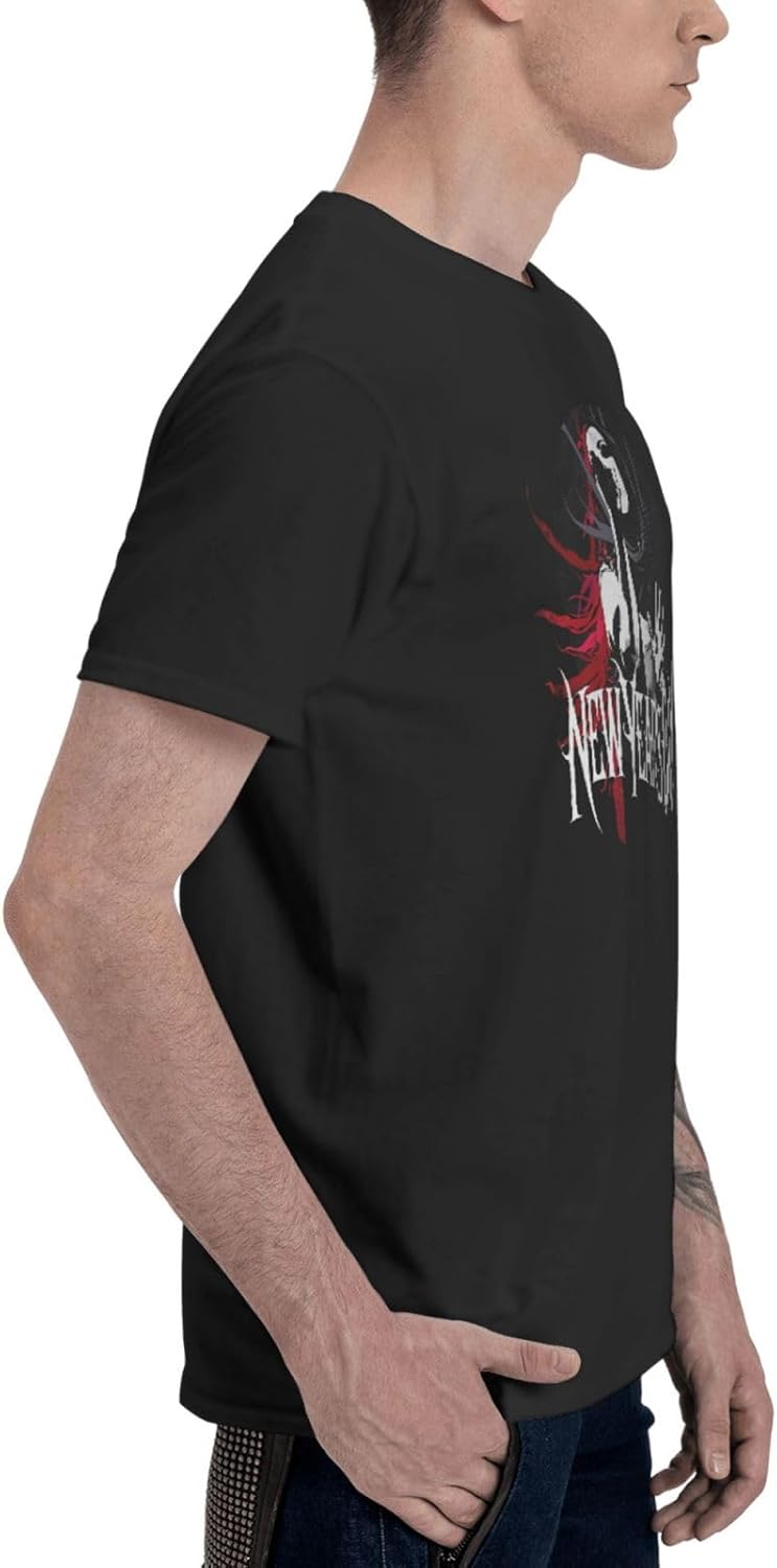 Band Men T Shirts Funny Short Sleeve Outdoor Fishing Crewneck Black Blouses