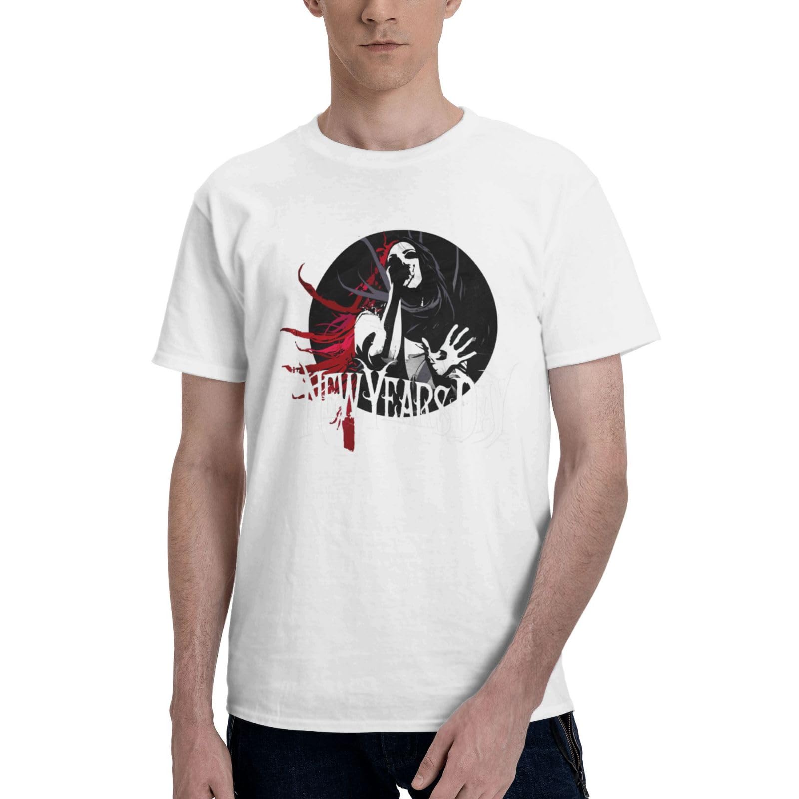 Band Men T Shirts Funny Short Sleeve Outdoor Fishing Crewneck Black Blouses