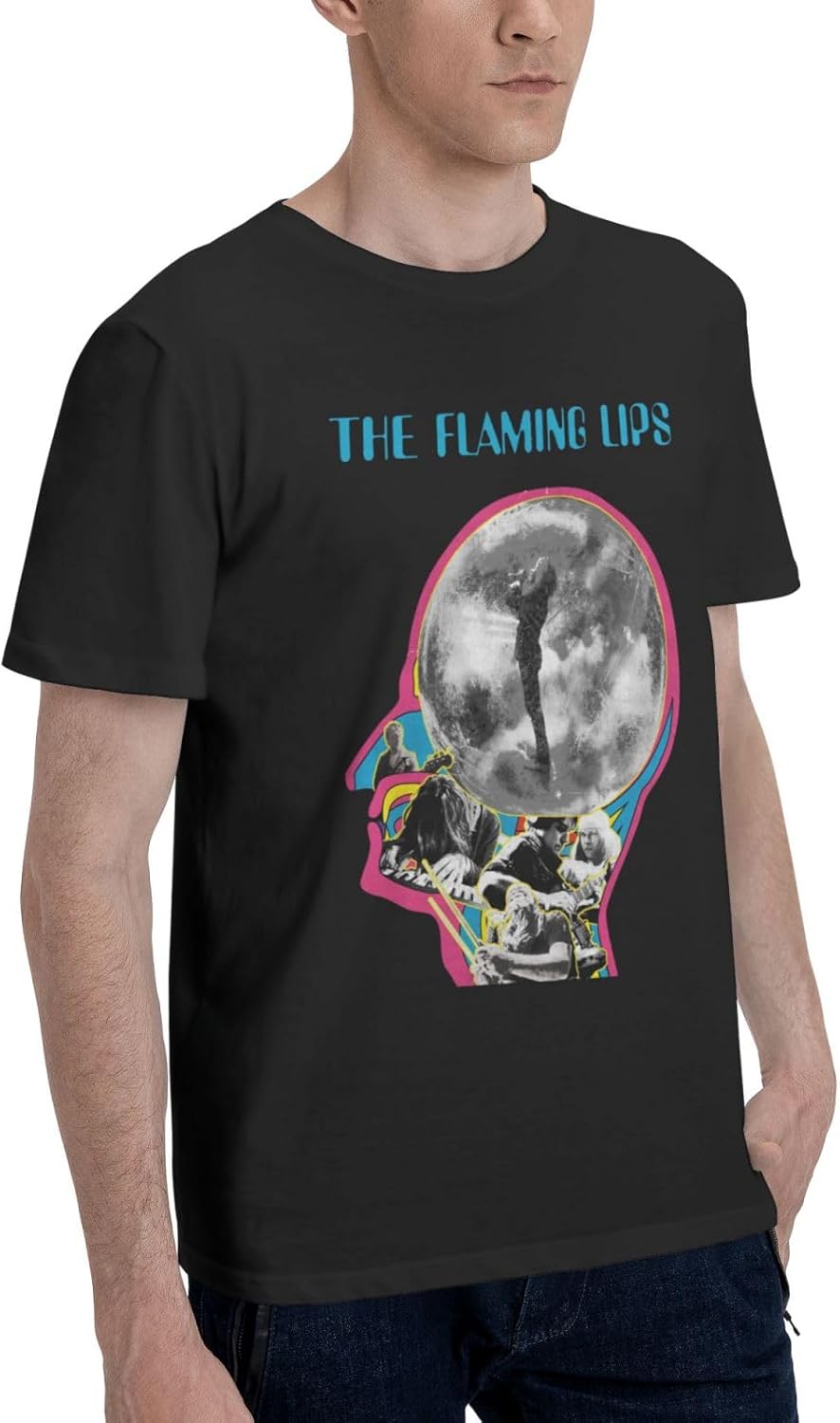 Men T Shirt Classic Short Sleeve Outdoor Fishing Crewneck Black T Shirts