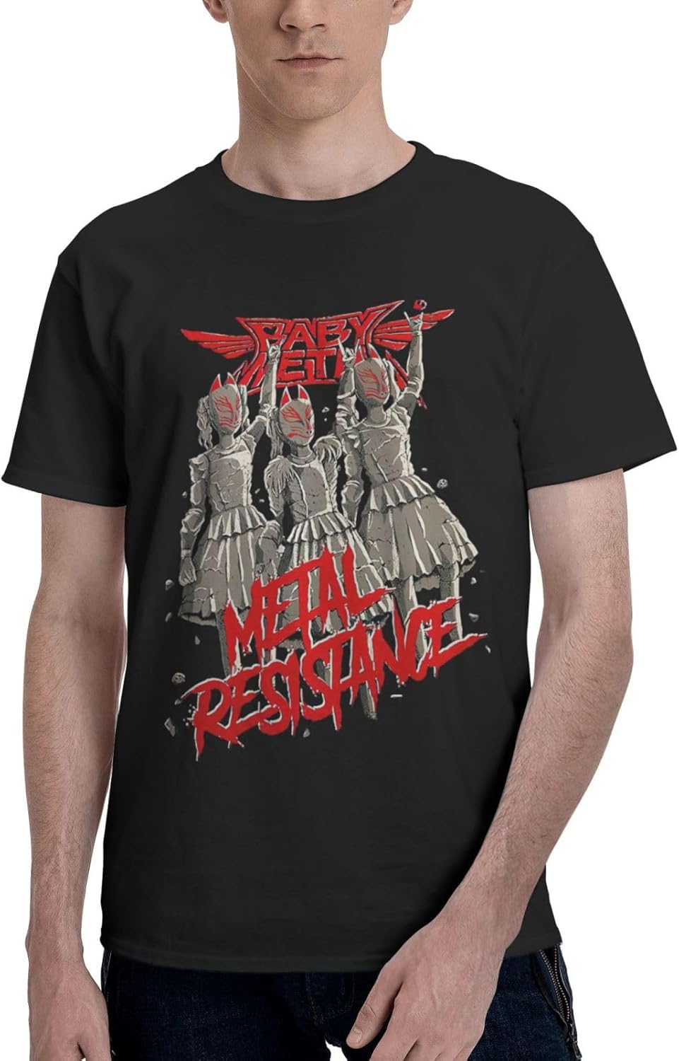 Man T Shirt Comfy Short Sleeve Outdoor Fishing Crewneck Black T Shirts