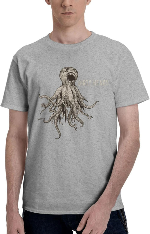 Band Man's T-Shirts Comfy Short Sleeve Outdoor Running Crewneck Black T Shirts