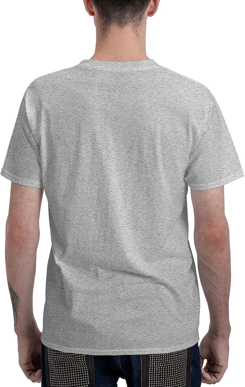 Band Man's T-Shirts Comfy Short Sleeve Outdoor Running Crewneck Black T Shirts